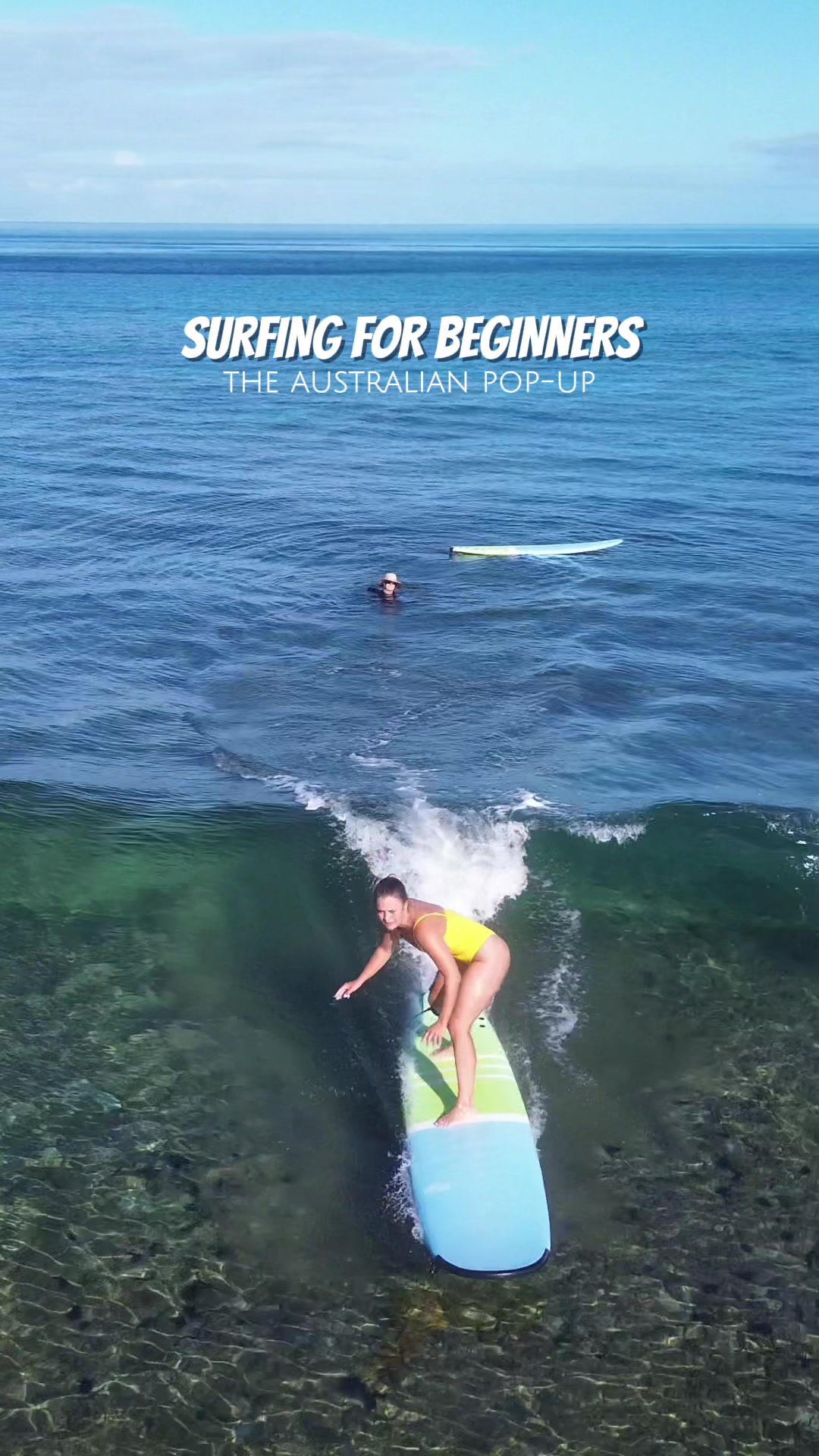 Learning how to surf feels a lot more manageable when you take it one step at a time, so let's start by focusing on your pop-up (one of the most important parts of surfing)! This i