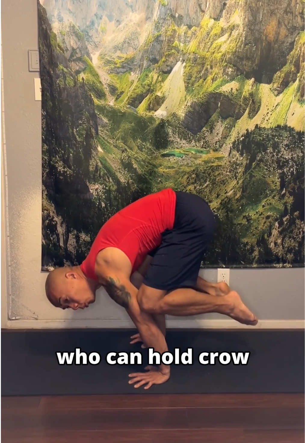 If your knees slip or you feel tricep pain in crow pose, try engaging your core to lift your hips! Your hips and knees don't literally need to lift up, but the act of trying to lif